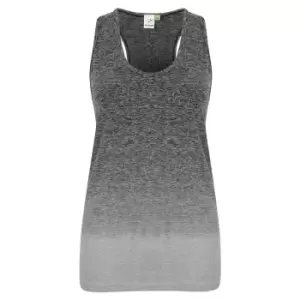 Image of Tombo Womens/Ladies Seamless Fade Out Sleeveless Vest (XXS/XS) (Dark Grey/Light Grey Marl)