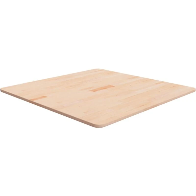 Image of VIDAXL Square Table Top 80x80x1.5cm Untreated Solid Wood Oak Vidaxl 342918