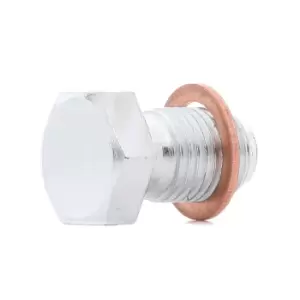 Image of RIDEX Drain Plug M 14x1,5x16 593D0018 Oil Drain Plug,Oil Drain Plug, oil pan VW,AUDI,MERCEDES-BENZ,Golf IV Schragheck (1J1),POLO (9N_)