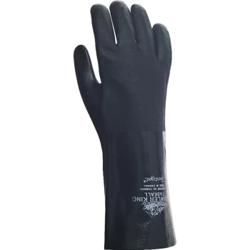 Image of 850FWG Double Dip Black PVC Gloves - Size 10
