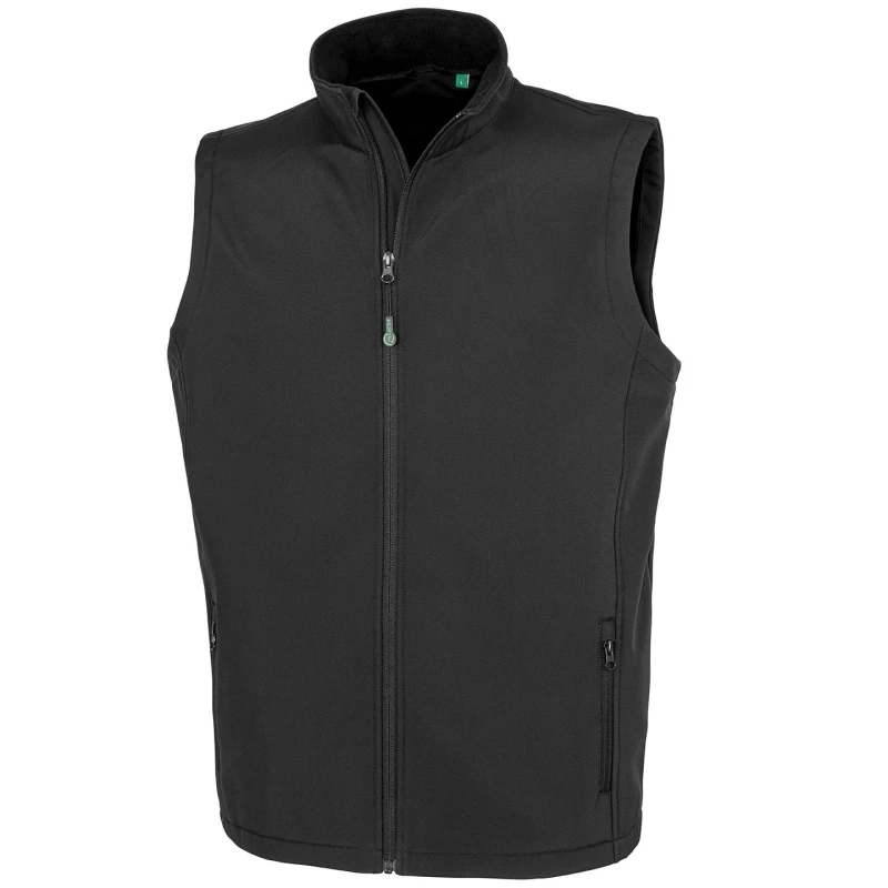 Image of Result Result Men Printable Body Warmer in Black Size: Small Black S Male 5059699806856