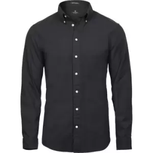Image of Tee Jays Mens Perfect Long Sleeve Oxford Shirt (XL) (Black)