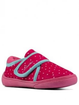 Image of Clarks Holmly Rest Toddler Slipper - Pink