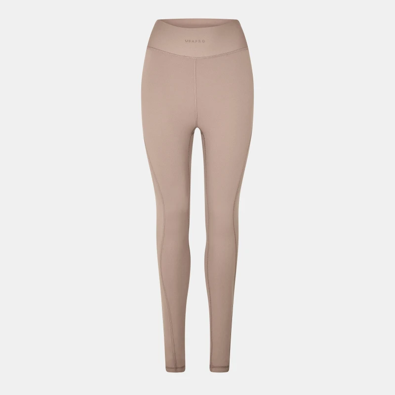 Image of USA Pro x Sophie Habboo Flex Panel Leggings - Brown Brown 8