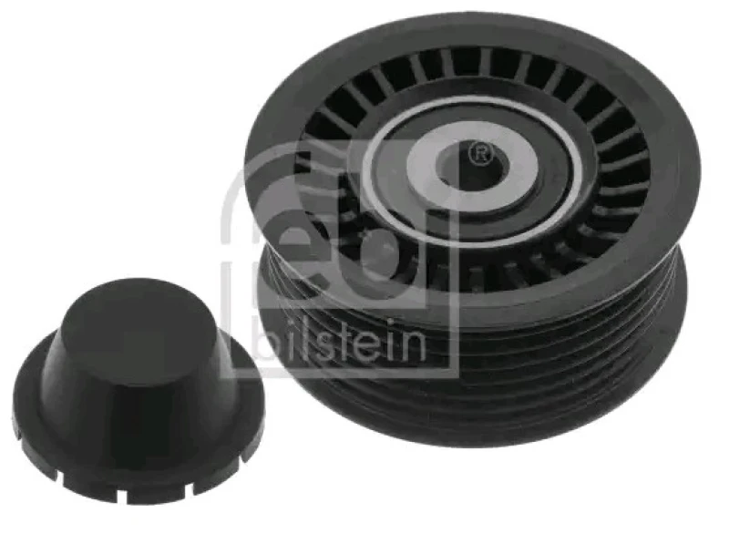 Image of FEBI BILSTEIN 49367 Idler Pulley Deflection/Guide Pulley,v-ribbed belt (312)