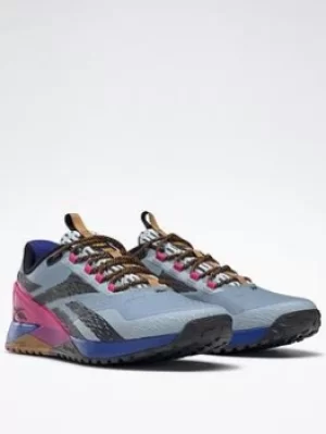 image of Reebok Nano X1 Adventure Shoes, Blue/Pink, Size 6, Women