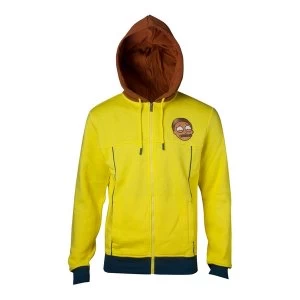 Image of Rick And Morty - Morty Full Length Zipped Hoodie Male Small (Multi-colour)