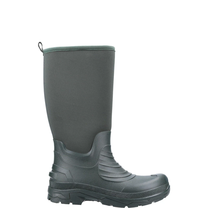 Image of Cotswold Mens Kenwood Slip On Waterproof Wellington Boots UK Size 11 (EU 45) GREEN COT755-GREEN-11