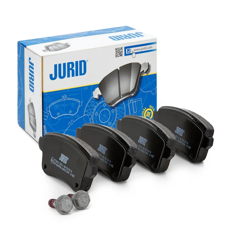 Image of JURID 573660J Brake pad set not prepared for wear warning indicator Brake Pad Set,disc brake (402)