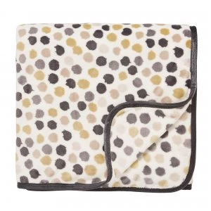 image of Helena Springfield Moda Peregrine Fleece Throw Charcoal, Beige and White