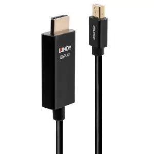 Lindy 0.5m Mini DP to HDMI Adapter Cable with HDR