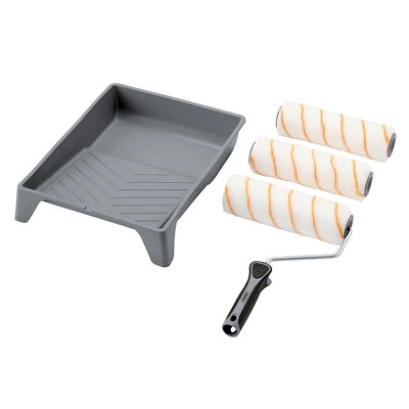 Image of Draper 5 Piece Polyester Soft Grip Paint Roller Set ROLL-SET-9P Width: 230mm