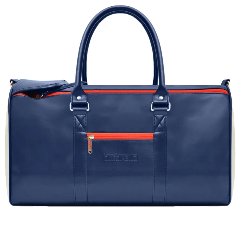 Image of Lambretta Lambretta Men Retro Sports Duffle Bag in Navy Navy One Size Male 5063703650007