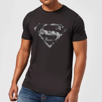 Image of DC Originals Marble Superman Logo Mens T-Shirt - Black - 3XL - Black