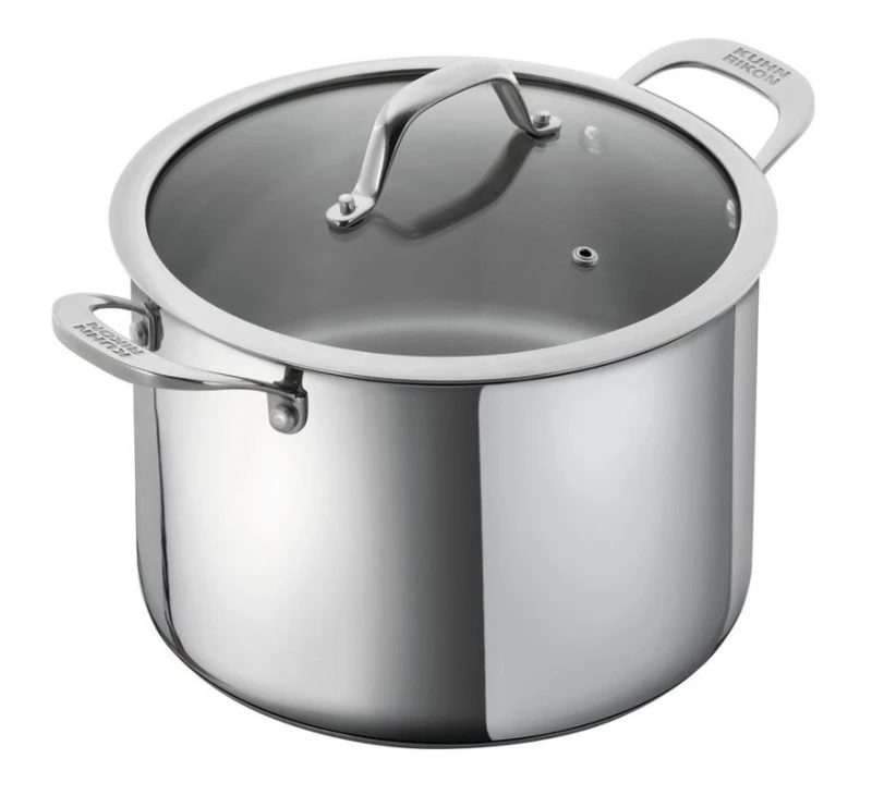 Image of Kuhn Rikon Allround Stainless Steel Casserole Pot, 28cm/12L in Silver Silver Unisex
