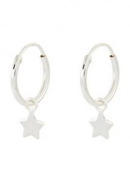 Image of Accessorize Sterling Star Huggie Hoop - Silver