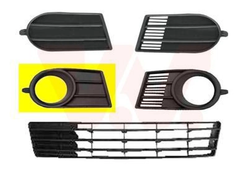 Image of VAN WEZEL Bumper grill VAN WEZEL 5222594