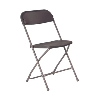 Image of Straight Back Folding Chair Charcoal KF90528