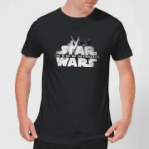 Image of Star Wars: The Rise Of Skywalker Rey + Kylo Battle Mens T-Shirt - Black