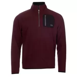 Image of Calvin Klein Golf Fleece - Red