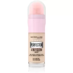 image of Maybelline Instant Age Rewind Perfector 4-in-1 Glow Brightening Foundation for Natural Look Shade 00 Fair 20 ml