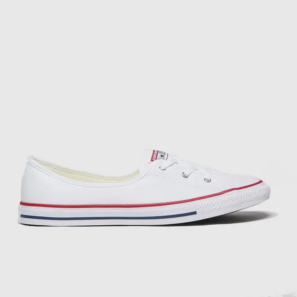 Image of Converse ballet lace slip trainers in white White UK 3 (EU 35½)