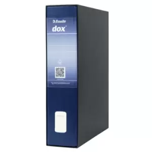 Image of Esselte DOX 2 Class Lever Arch File Foolscap Blue - Outer carton of 6