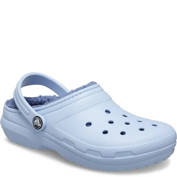 image of Crocs Kids Classic Lined Toddler Clogs Blue Calcite, 10 Youth