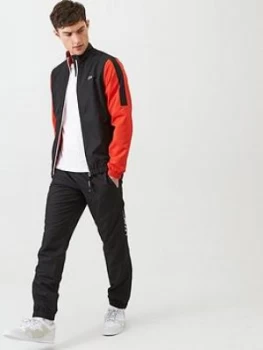 Image of Lacoste Sports Tracksuit - Black, Size 7, Men