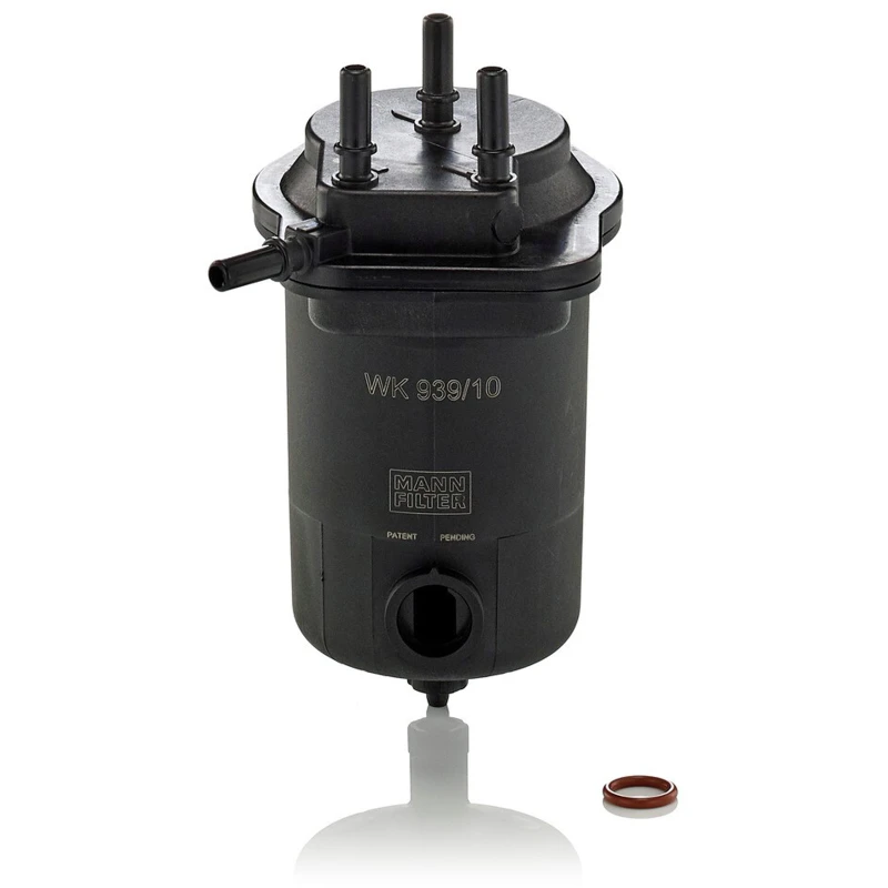 Image of MANN-FILTER WK 939/10 x Fuel Filter In-Line Filter, with gasket/seal Fuel filter (9)