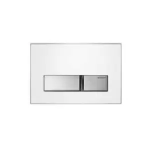 image of Geberit - 115.788.11.5 SIGMA50 Dual Flush White Chrome Flush Plate SIGMA 50 UP320