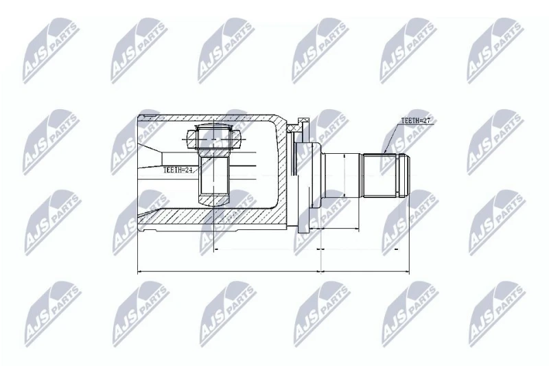 Image of NTY CV joint kit NTY NPW-BM-032