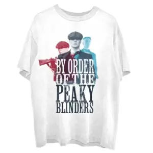 Image of Peaky Blinders - 3 Tommys Unisex XX-Large T-Shirt - White