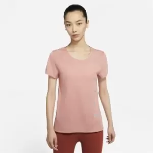 Image of Nike Run Short Sleeve T Shirt Ladies - Pink