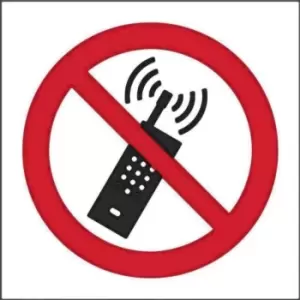 Image of No Mobile Phones - PVC (200 x 50mm)