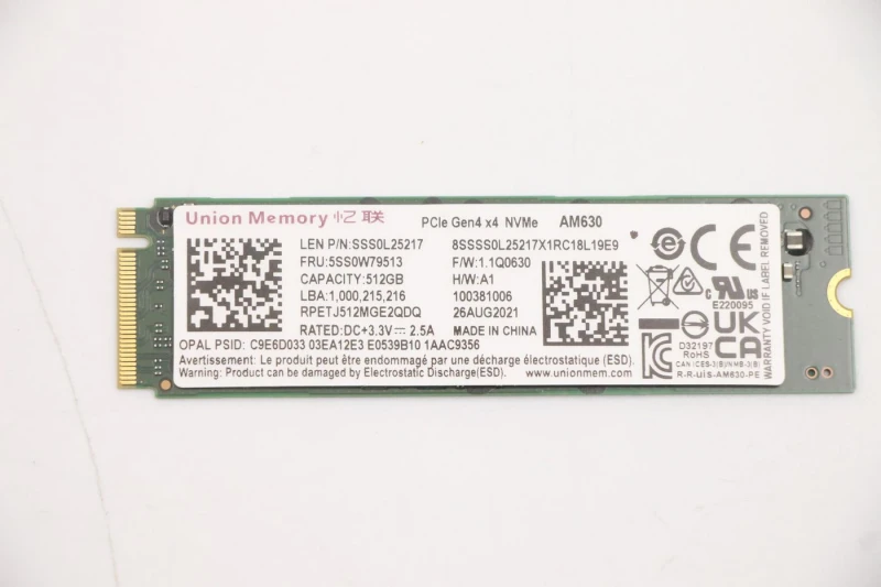 Image of Lenovo 512G M.2 2280 PCIe 4.0 x4