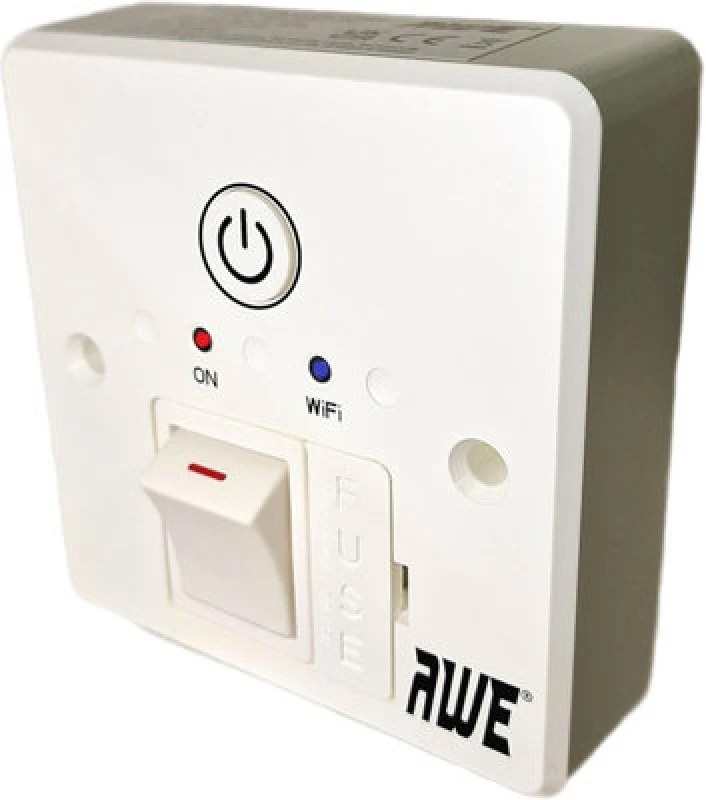 Image of Awe 13A Smart WiFi Fused Timer Spur Electric Heating Immersers Towel Rails & Lighting 5Yr Warranty Alexa & Google Voice Control