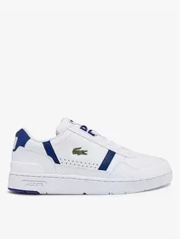 Image of Lacoste T-Clip 0722 Trainers, White/Blue, Size 10, Men