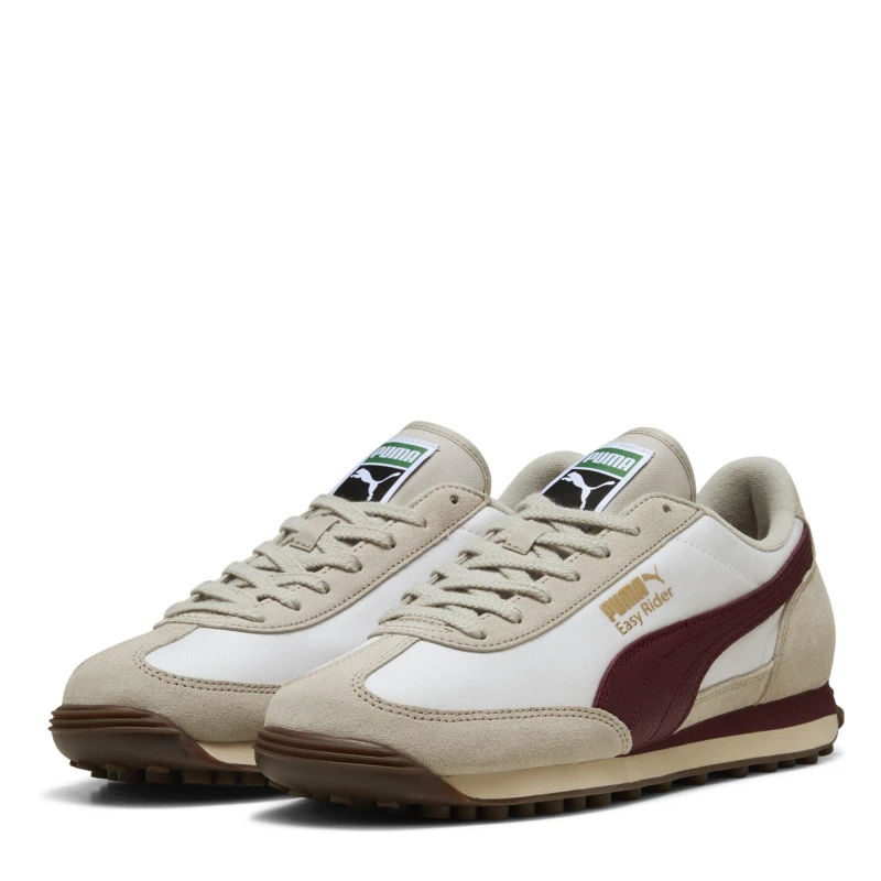 Image of Puma Womens Easy Rider Low-Top Trainers White/Burg female 6 (39)