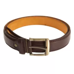 image of Forest Belts Mens 1.25" Bonded Leather Belt (XX-Large (44a-48a)) (Brown)