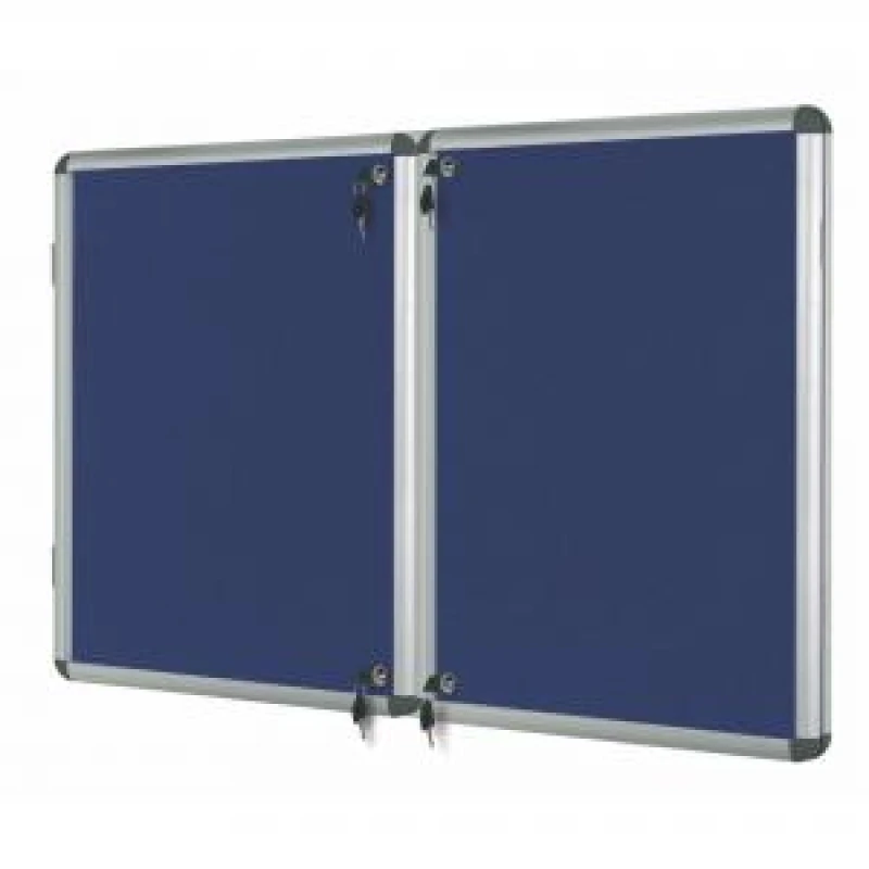 Image of Bi-Office Enclore Fire Retardant Blue Lockable Door Top Hinged 40xA4 ST750101150