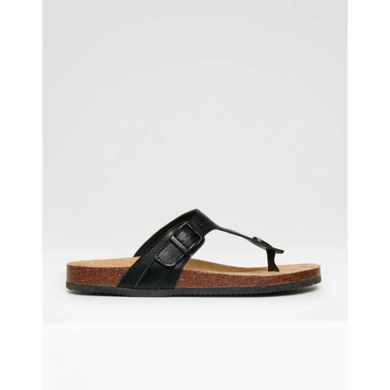 Image of Threadbare Mens Alexandria Flat Sandal Black male 7 (41)