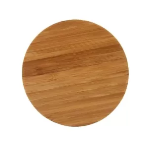 Image of Personalised Bamboo Wireless Charger, Brown