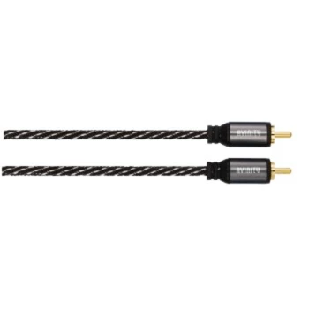 Image of Avinity RCA Connecting Cable, 2 RCA plugs - 2 RCA plugs, 1.5 m Black/Silver