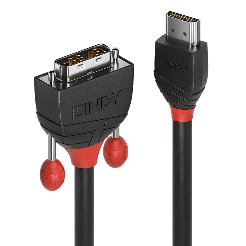 Image of Lindy Lindy 10m HDMI to DVI Cable, Black Line 36275