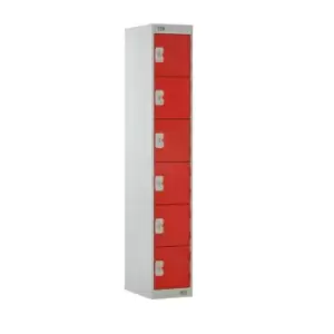 image of TC Group 6 Door Locker 300 x 300 x 1800 Red Door