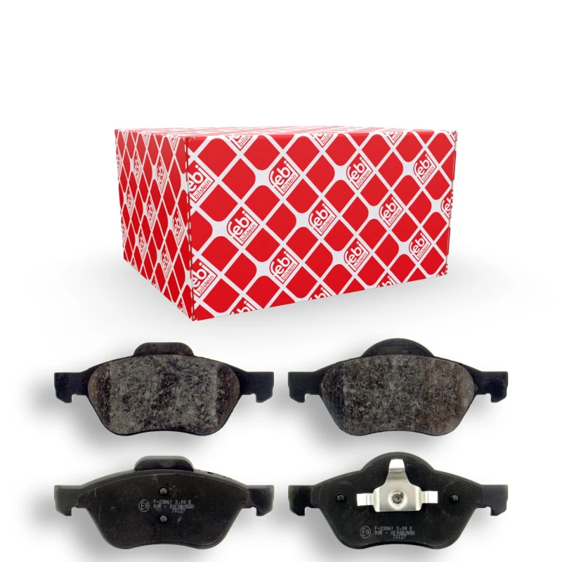 Image of FEBI BILSTEIN 16435 Brake pad set Front Axle, with piston clip Brake Pad Set,disc brake (402)