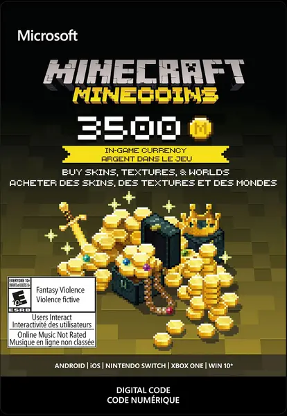 Image of Minecraft 3500 Minecoins Xbox Game
