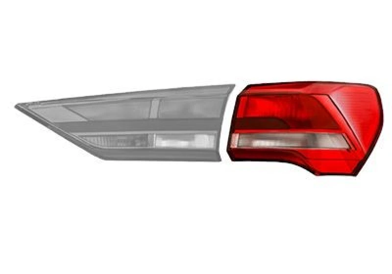 Image of VAN WEZEL Rear light VAN WEZEL 0372922U