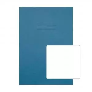 Image of RHINO A4 Exercise Book 32 Pages 16 Leaf Light Blue Plain VDU014-84-2